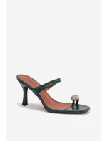 Klapky na podpatku model 225133 Step in style Klapky na podpatku model 225133 Step in style