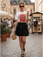 MUTANGES mini sukně černá FashionStreet CY0450 MUTANGES mini sukně černá FashionStreet CY0450