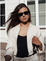 Dámská světle béžová bunda bomber MADDIE FashionStreet RY2655