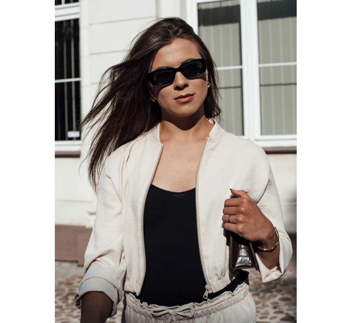 Dámská světle béžová bunda bomber MADDIE FashionStreet RY2655