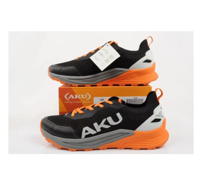 Aku pánské outdoorové trekové boty Aira pohodlné turistické černé šedé oranžové