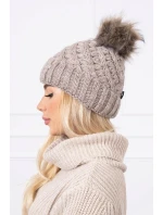 Čepice K169 tmavě béžová