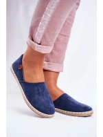 Dámské sametové espadrilky tmavě modré model 21535316 - Boto