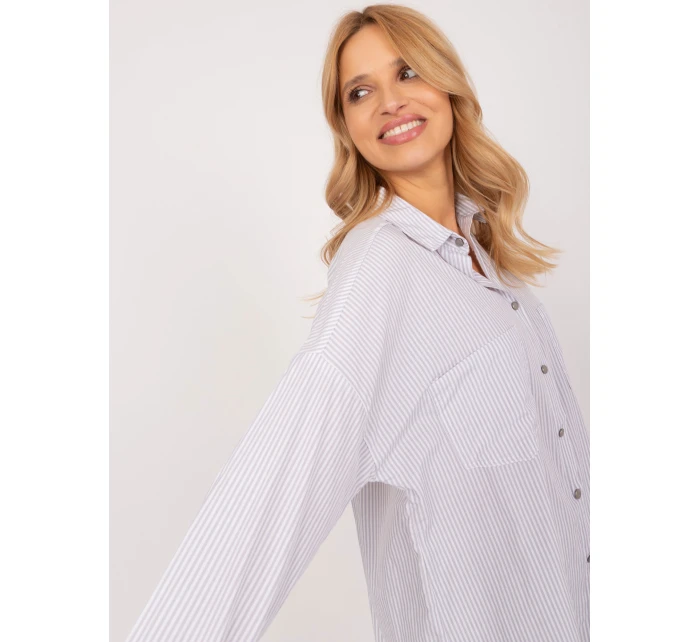 Košile BP KS 1012V 2.70 bílo-šedá