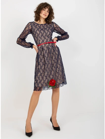 LK SK 507018 šaty.60P tmavě modrá