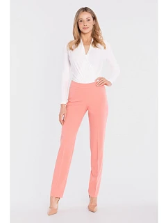 kalhoty s bočním zipem  růžové model 22152280 - STYLOVE