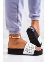 Dámské moderní pantofle Big Star - černá/bílá Dámské moderní pantofle Big Star - černá/bílá