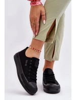 Nízké šněrovací tenisky Big Star LL274967 Černé Nízké šněrovací tenisky Big Star LL274967 Černé