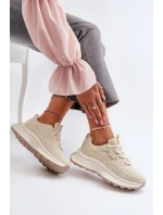 Dámské tenisky HI-POLY SYSTEM Big Star Béžová Dámské tenisky HI-POLY SYSTEM Big Star Béžová