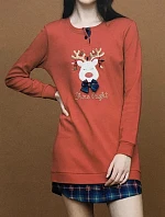 Dámská noční košile LA2010PB červená - Noidinotte