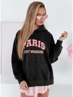 Dámská oversize mikina PARISSIA černá FashionStreet BY1453