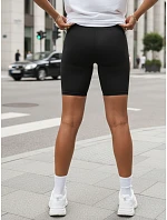 Dámské cyklistické šortky s vysokým pasem, černé, FashionStreet SY0572 Dámské cyklistické šortky s vysokým pasem, černé, FashionStreet SY0572
