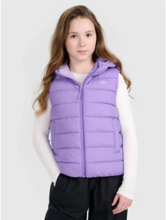 Dívčí rukávy bez rukávů se syntetickou výplní 4F 4FJRAW25TVJAF322-51S