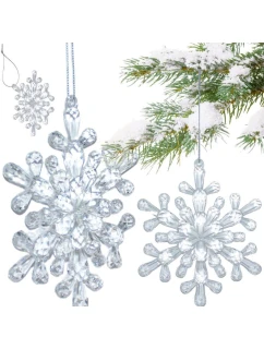 Závěsná dekorace sněhové vločky 12x12 CM MODEL 4