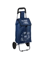 NÁKUPNÍ VOZÍK NA KOLEČKÁCH S RÁMEM 25L MODRÝ