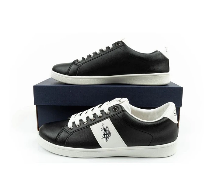 U.S. Polo model 22115581 boty trenéři pánské módní černé pohodlné