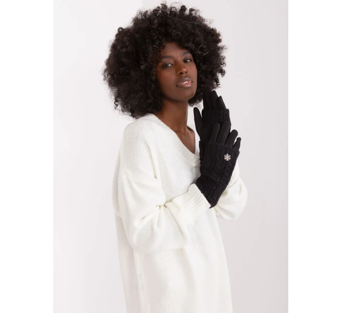 Rękawiczki AT RK model 19341576 czarny - FPrice Rękawiczki AT RK model 19341576 czarny - FPrice