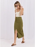 Spódnica HM SD model 22174492 khaki - FPrice Spódnica HM SD model 22174492 khaki - FPrice