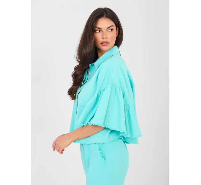 IT KR bunda FL9998.85 tyrkysová IT KR bunda FL9998.85 tyrkysová