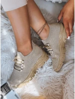 Dámské ponožkové tenisky STEEL THUNDER khaki FashionStreet ZY0345