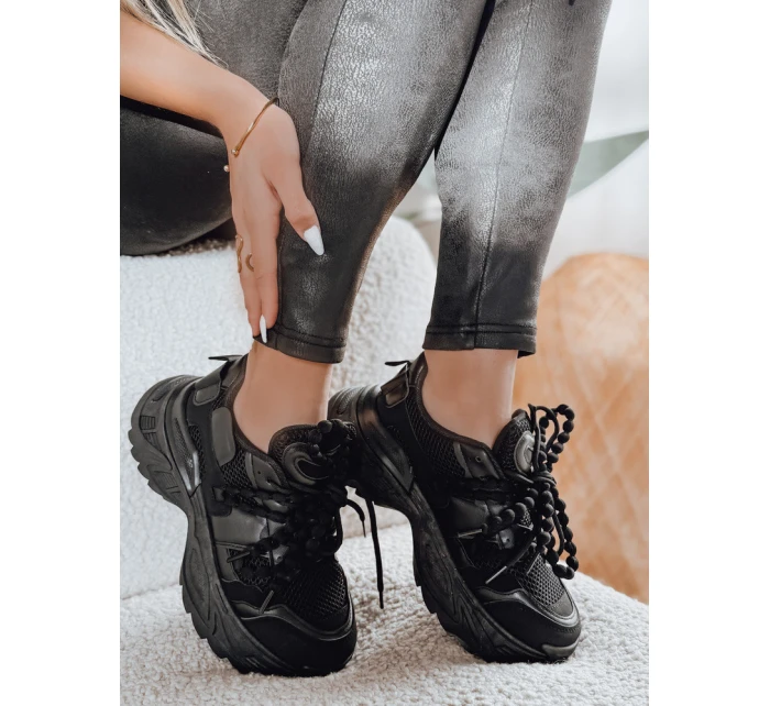 Dámské tenisky na vysoké platformě BEASTAR black FashionStreet ZY0831