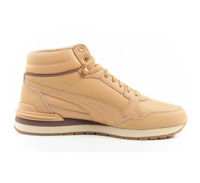 Puma ST Runner v4 Mid sportovní obuv pánské kotníkové tenisky hnědé barvy Puma ST Runner v4 Mid sportovní obuv pánské kotníkové tenisky hnědé barvy