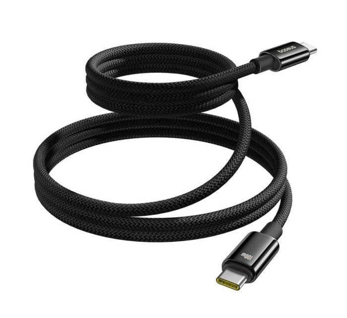 Baseus Tungsten magnetický kabel USB C-USB C 100W 1m (černý)