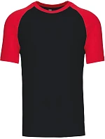 Kariban K 330 Baseballové tričko 20.K330 black/red