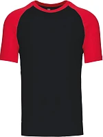 Kariban K 330 Baseballové tričko 20.K330 black/red