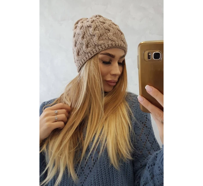 Fleecová čepice Teresa K285 tmavě béžová Fleecová čepice Teresa K285 tmavě béžová