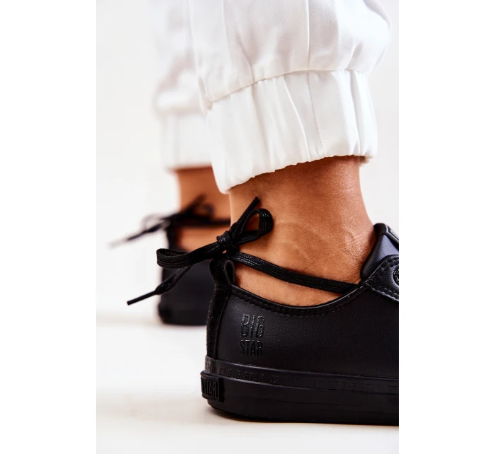 Nízké kožené Tenisová obuv Big Star JJ274006 Černé