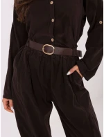 Spodnie IT SP model 21749875 ciemny brązowy - FPrice