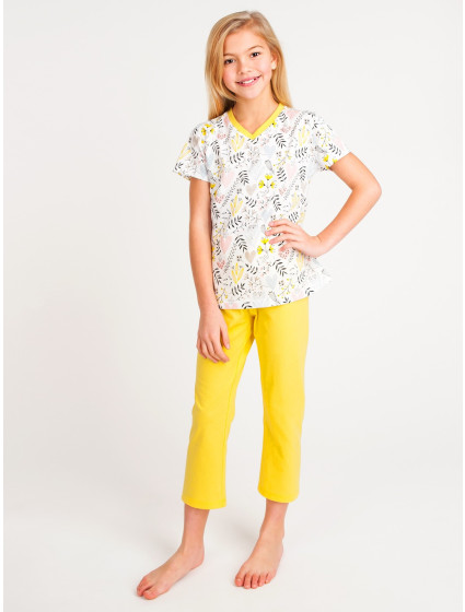 Dívčí bavlněné pyžamo Yoclub PIF-0002G-A110 Vícebarevné