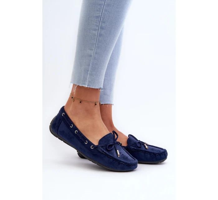 Dámské modré semišové mokasíny Si Passione Dámské modré semišové mokasíny Si Passione