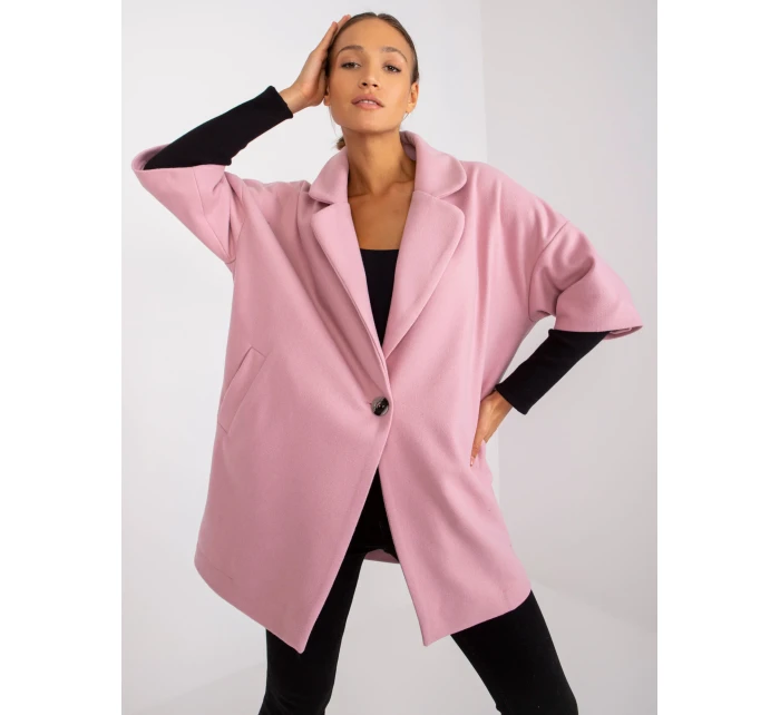 Dámský kabát CHA PL 0409.30x světle růžový