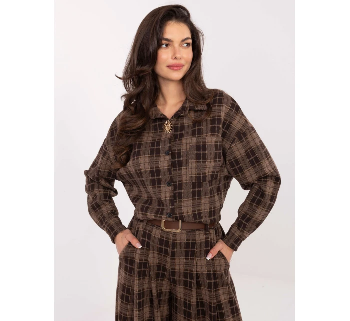 Koszula IT KS model 21465919 brązowy - FPrice