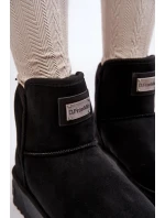 Veganské voděodolné sněhule na platformě D.Franklin černý