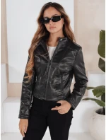 Dámská kožená bunda ramones černá model 21991867 - Dstreet