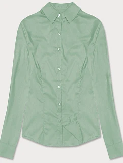 Světle zelená klasická dámská košile model 18302325 - J.STYLE