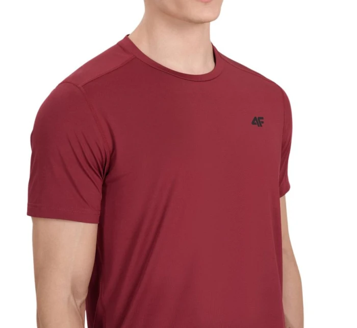 Pánské tričko 4F FNK M1521 tmavě červené 4FWAW25TFTSM1521 61S pánské Pánské tričko 4F FNK M1521 tmavě červené 4FWAW25TFTSM1521 61S pánské