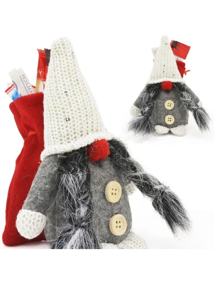 Dekorativní marshmallow s dárkovým sáčkem 15CM tmavě šedé dětské