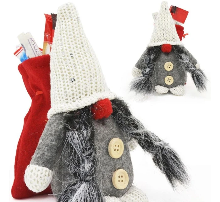 Dekorativní marshmallow s dárkovým sáčkem 15CM tmavě šedé dětské