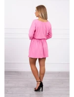 Šaty s flitrovou kapsou světle růžové Šaty s flitrovou kapsou světle růžové