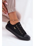 Dámské Textilní Tenisky Big Star RR274765 Černé Dámské Textilní Tenisky Big Star RR274765 Černé