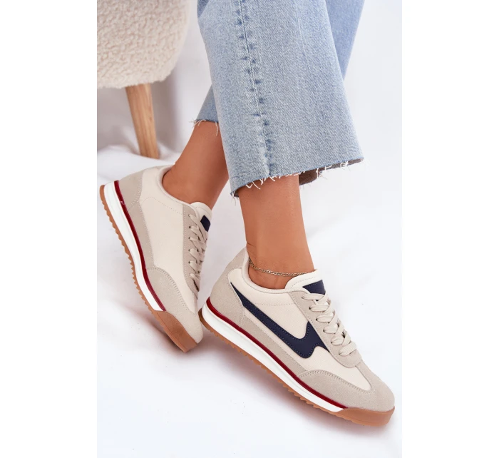 Sportovní Boty Tenisky Dámské Béžové model 21702033 - EVENTO Sportovní Boty Tenisky Dámské Béžové model 21702033 - EVENTO