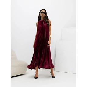 Sukienka IT SK model 22144174 bordowy - FPrice Sukienka IT SK model 22144174 bordowy - FPrice