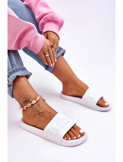 Dámské módní pantofle Big Star LL274A159 Bílé