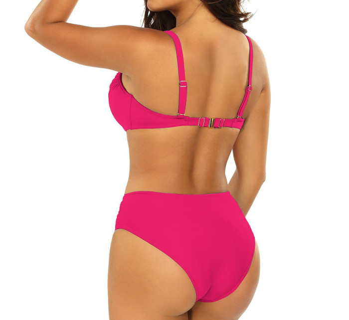 Dámské dvoudílné plavky Fashion 27 S940SV1-2d tm.růžové- Self