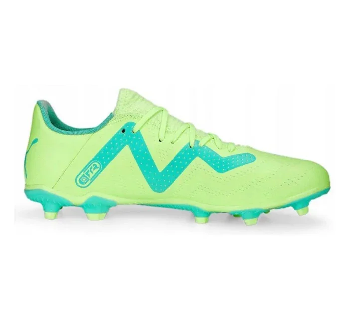 Pánské fotbalové kopačky FG/AG 107187 03 Neon zelená s modrou - Puma