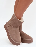 Dámské sněhule W5825 hnědé - Sweet Shoes